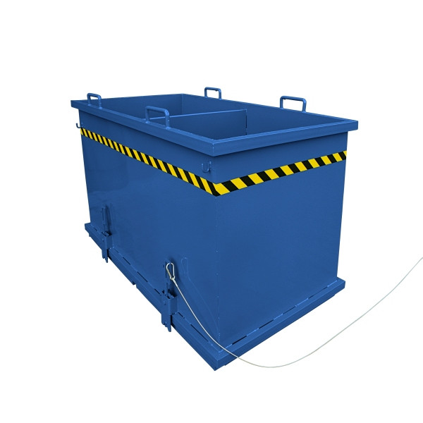 Système de tri de conteneurs à fond rabattable Eichinger Industry, 3x600 litres bleu gentiane, 20360200000097