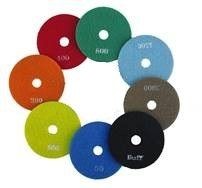 TECMIX JEU DE PLAQUETTES VERNIS ET POLIAGE VELCRO Diamond, Ø100mm, 17666