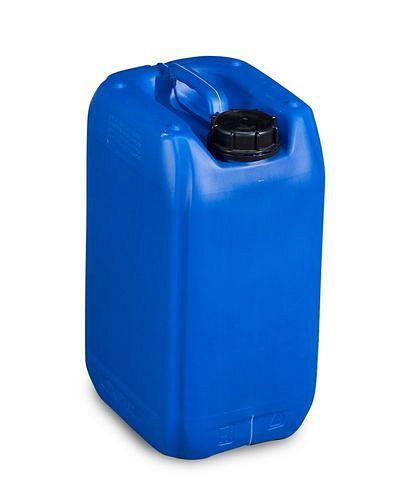 Bidon en plastique DENIOS en polyéthylène (PE), antistatique, 12 litres, bleu, 267-000