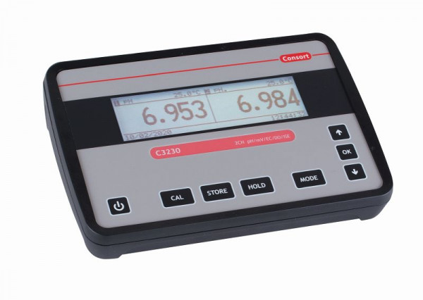 Consort C3210 - Compteur 2 canaux PH / EC / TDS / SAL / RES / O2 / ORP, C3210