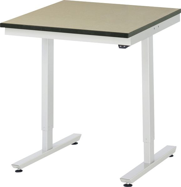 Table de travail RAU série adlatus 150 (réglable électriquement en hauteur), plan de travail en MDF, 750x720-1120x800 mm, 08-AT-075-080-F
