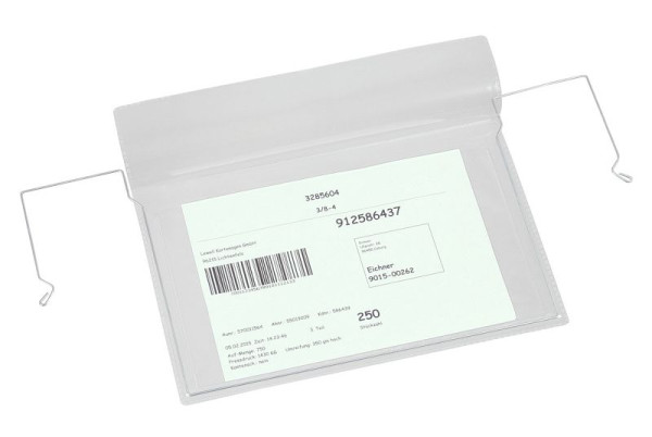 Pochette pour cintre Eichner avec rabat, dimensions (LxH) : 280 x 270 mm, UE : 10 pièces, 9219-10005
