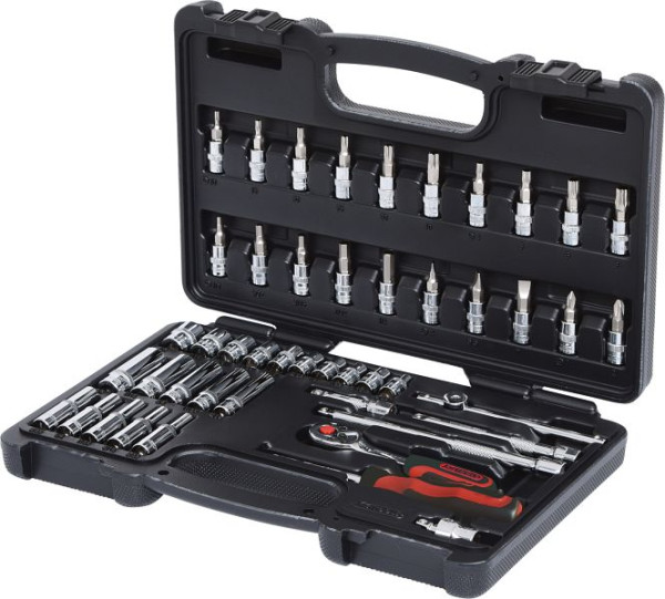 KS Tools Jeu de clés à douilles 1/4" CHROMEplus, 47 pièces, 918.0847