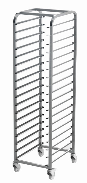 Chariot de transport Schneider, inox, insertion longitudinale : 18 supports 600x400, 385100