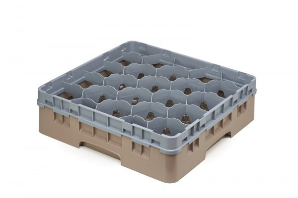 Cambro 20 Compartiments Camrack® Sink Rack 4.5" Maximum Height, Couleur : Beige, 20S418184