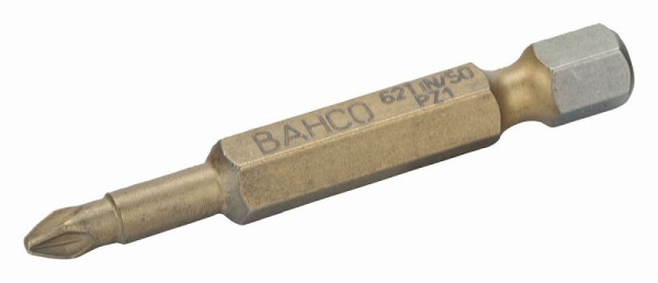 Embouts Bahco 1/4", 50 mm, TIN, PZ 3, paquet de 5, 62TIN/50PZ3