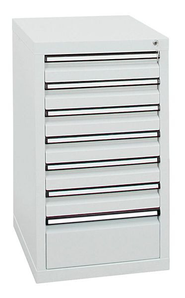 armoire à tiroirs émoussés série STS 410, RAL 7035/7035, 7 tiroirs (6x100, 1x200 mm), 7101207