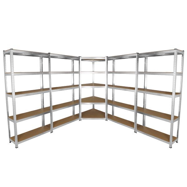 Monster Racking Galwix 90 cm étagères de rangement étagère d'angle et 4 x étagères d'atelier, 25273