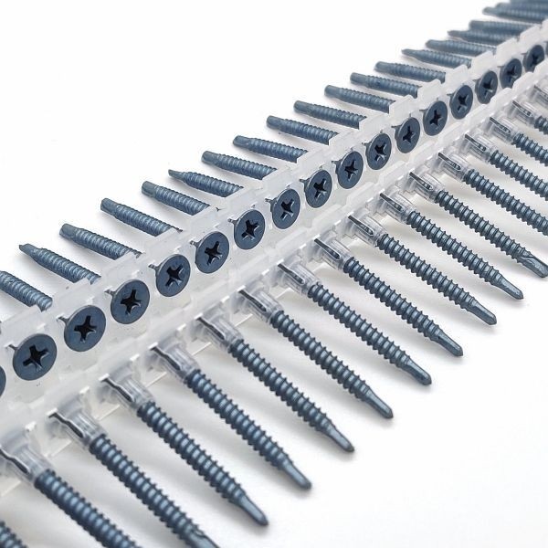 adunox Magazinschrauben Langband - BLUEfast500, Schnellbauschrauben mit Bohrspitze, PH2, 3,5 x 25 mm, VE: 1000 Stück, 1103110-3525