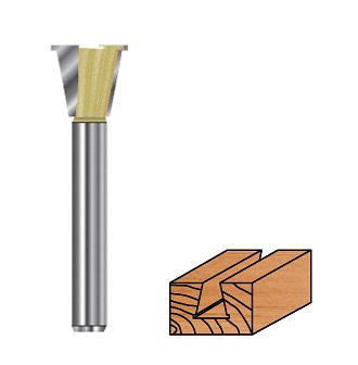 Fraise à queue d'aronde Projahn avec pré-coupe D 14,3 mm, L 49,5 mm, L2 13,5 mm, 33208143