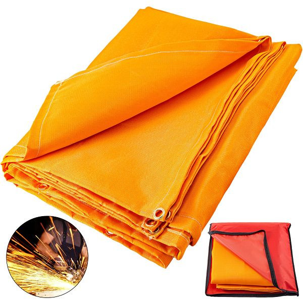 VEVOR couverture de protection de soudage pour pont de soudage 10 x 10 accessoires de soudage Weldinger tissu de protection thermique orange, HT10X10JS00000001V0