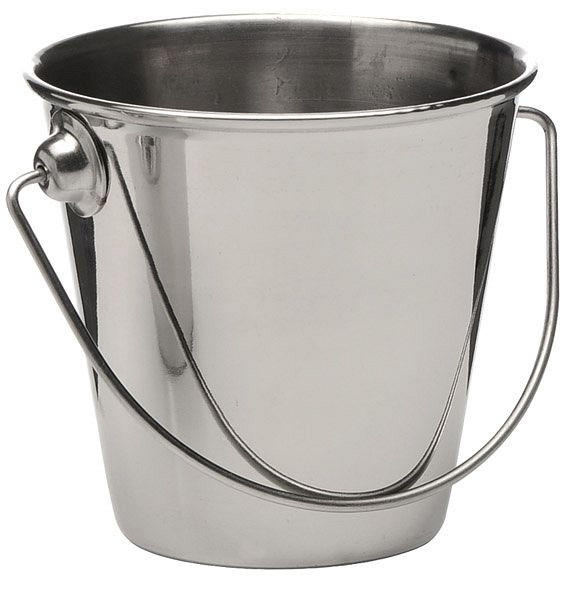 Seau de service/sauce APS, diamètre supérieur 9 cm, hauteur : 8,5 cm, acier inoxydable, 0,33 litre, -SNACK HOLDER-, 40631