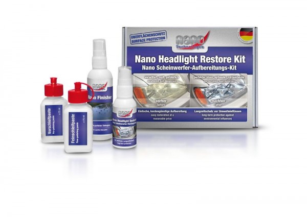 Kit de traitement pour phares Bluechem Nano, paquet de 8, 21182