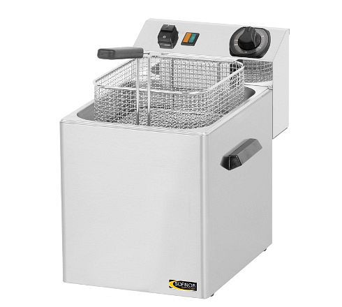 Friteuse électrique de table SOFINOR, 8 litres, châssis inox, sans robinet de vidange, FED08