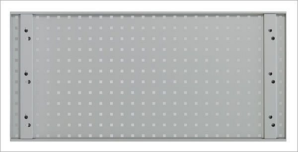 Plaque perforée ADB, dimensions : 987x456mm, couleur : gris, RAL 7035, 23002