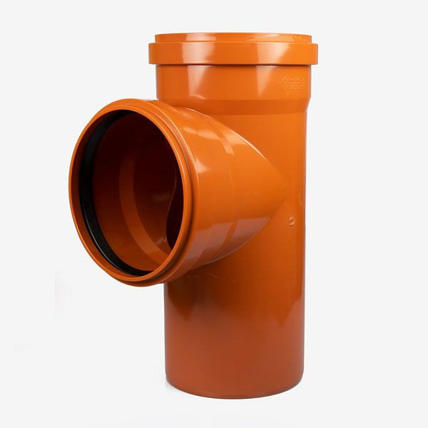 Tube d'arbre HKW avec dérivation à 90°, PVC Ø 300 mm, 9122