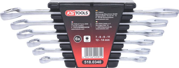 KS Tools jeu de clés de purge du système de freinage, 6 pièces, 518.0340