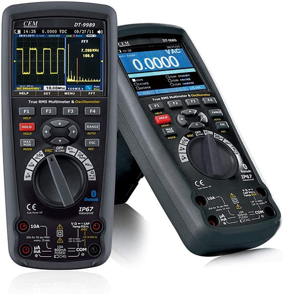Multimètre CEM TRMS + oscilloscope, CEM DT-9989