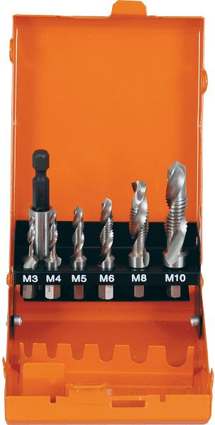 Jeu d'embouts de taraudage Projahn HSS-G 7 pièces M3-M10, 91019