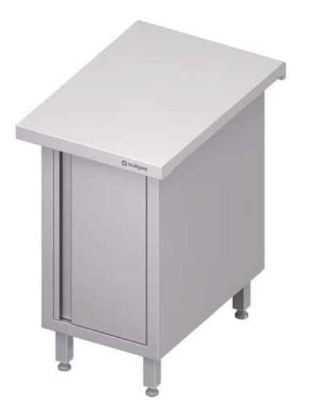 Stalgast édition neutre "Free Flow" avec portes battantes 800x735x880 mm couvercle en acier inoxydable, FF08123