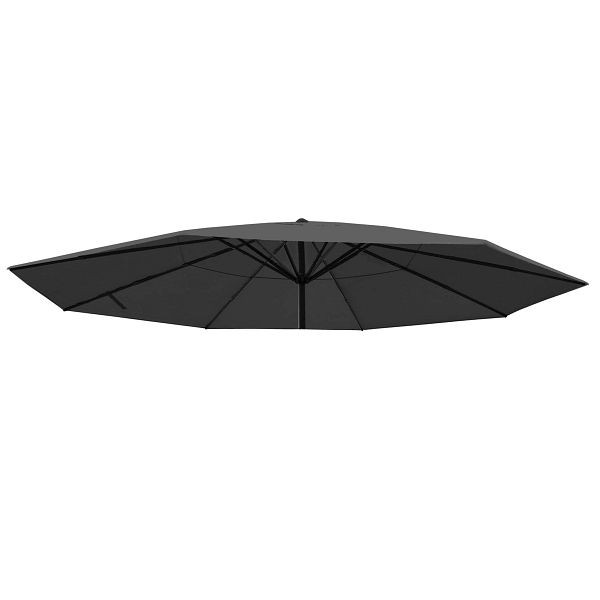 Housse Mendler pour parasol Meran Pro, parasol marché gastronomie Ø 5m, polyester, anthracite, 76802