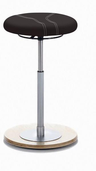 Tabouret pendulaire Mayer Sitzmöbel avec assise en plaque ronde, noir, 1110_N_30317