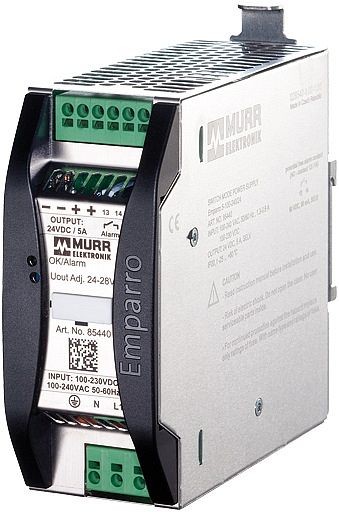 ELMEKO Alimentation à découpage Emparro 5A (85440), monophasé, 100-240 V CA / 24-28 V CC, 5 A, 42 05A 500