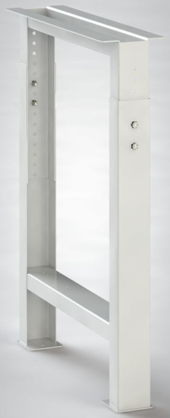 Pied d'établi KLW en forme de chapeau en U, en tôle d'acier pliée de 2 mm d'épaisseur, FE-UVP-02-750