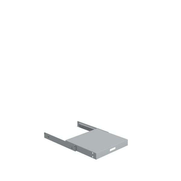 Tablette extensible SOFAME pour armoire informatique module info SOFAME, gris clair RAL 7035, W040010039GC