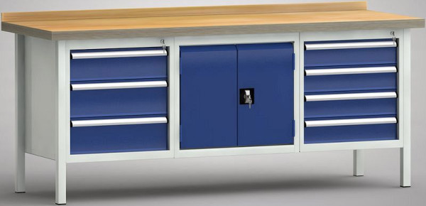 Etabli standard KLW - 2000 x 700 x 840 mm L x P x H, WS239N-2000M40-E7026