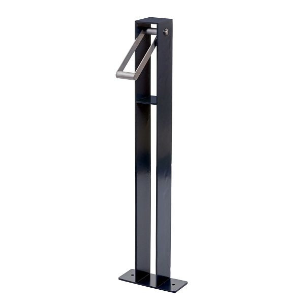 Cintre de vélo Mendler HWC-G20, support incliné pour support de vélo, acier galvanisé extérieur enduit de poudre 96x24x10cm, anthracite, 83302