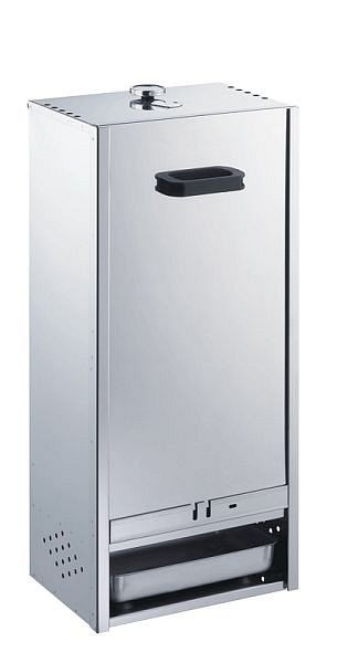 Four à fumer Peetz en acier inoxydable avec glissière, HxLxP: 85cm x 39cm x 28cm, 63009