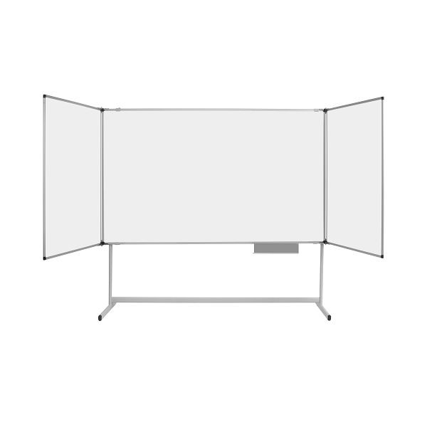Tableau blanc magnétique Trio Bi-Office Maya avec structure mobile 150x100cm, TS03042170