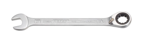 Clé mixte à cliquet Hazet, Profil de traction double hexagonal externe, 27 mm, 606-27
