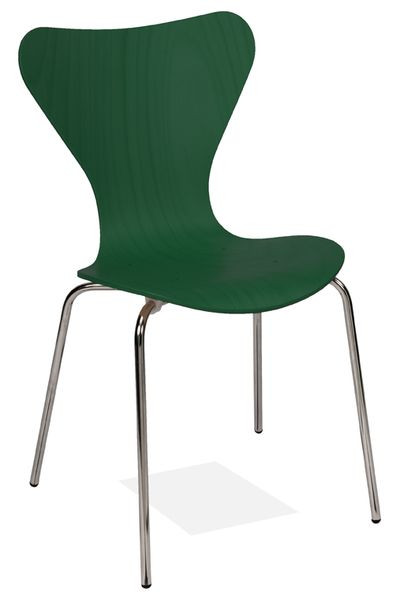 Kaiser-Sitzmöbel Elégante chaise empilable KS16-N4gb, couleur : vert de sécurité 6032, UE : 6 pièces, KS16-N4gb (vert de sécurité)
