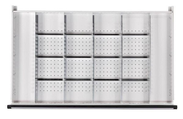 Ensemble de division de tiroir ANKE; pour tiroir 1200 x 600 mm (LxP); 1/4 division