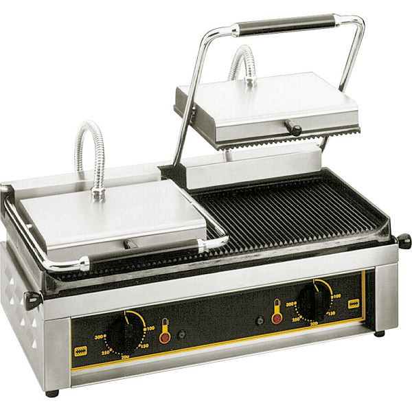 Grille de contact double ROLLER GRILL, 4 kW, dimensions 600 x 385 x 220 mm (LxPxH), KE0703600