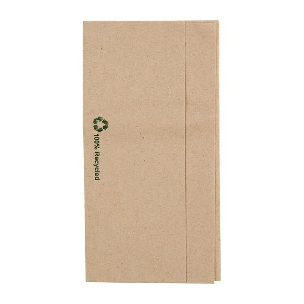 Serviettes distributrices en papier kraft recyclé Fiesta Recyclable 32x30cm (6000 pièces), FE211