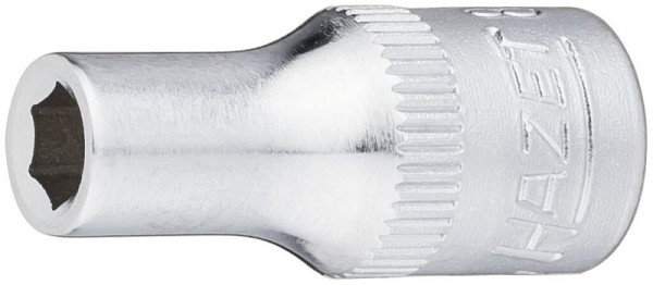 Embout pour clé à douille Hazet, hexagonal, carré creux 6,3 mm (1/4 pouce), profil de traction hexagonal externe, 4,5 mm, 850-4.5