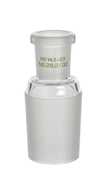 Pièce de transition Rettberg, manchon NS 29/32 sur noyau NS 100/60, verre borosilicaté 3.3, 134038100