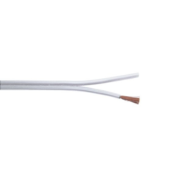 câble enceinte bda connectivité LSP 2 x 1.50mm² blanc - bobine 100m, 10470111