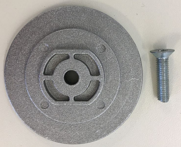 Plaque de piston ELMAG, avec vis (Ø 70 mm) pour les modèles DENTAL 350, 9201246