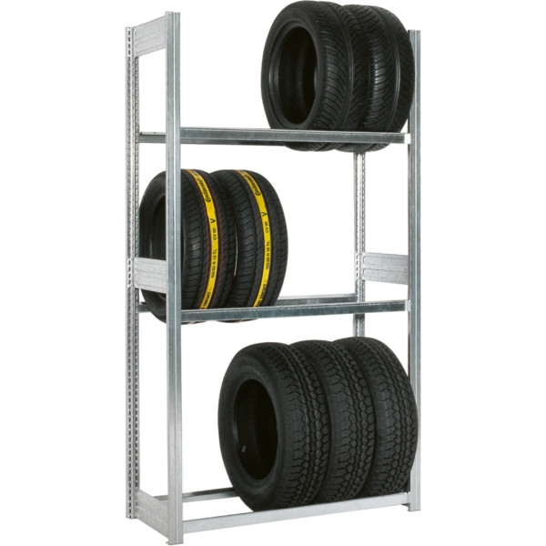 Rack à pneus BITO 1849x1358x424 champ de base 3 niveaux galvanisé/en vrac FP, 53071