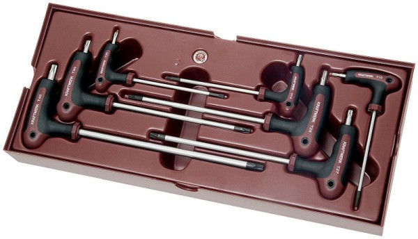 Plateau de tournevis à poignée en T Kraftwerk Completo Torx® 7 pièces, 4900-26B