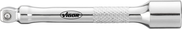 VIGOR Rallonge pivotante, carré creux 6,3 mm (1/4 pouce), carré plein 6,3 mm (1/4 pouce), 75 mm, V4312