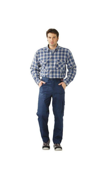 Pantalon cargo Planam BW 290, bleu hydron, taille 64, 0182064