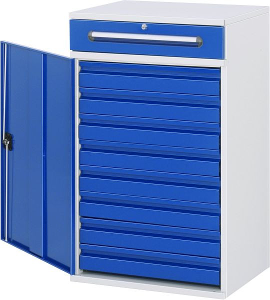 Bureau debout avec armoire latérale RAU, 8x tiroir intérieur, 650x1060x520 mm, 07-650-M34.11