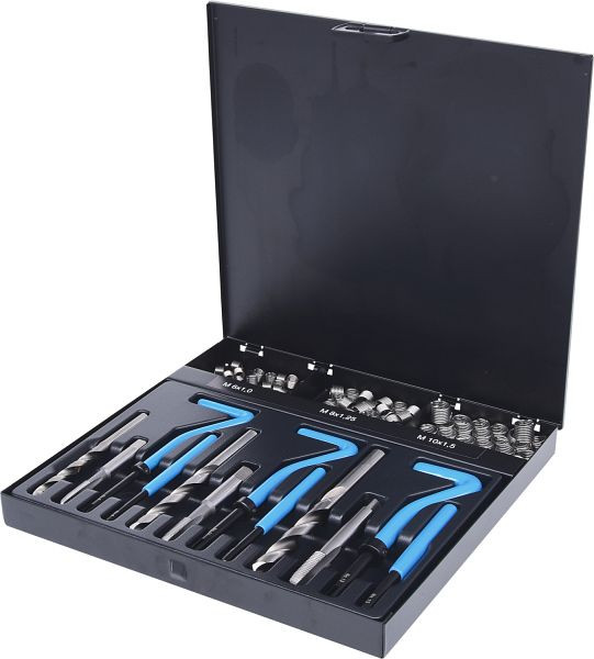 KS Tools kit de réparation de filetage en acier inoxydable M6-M10, 87 pièces, 150.6155