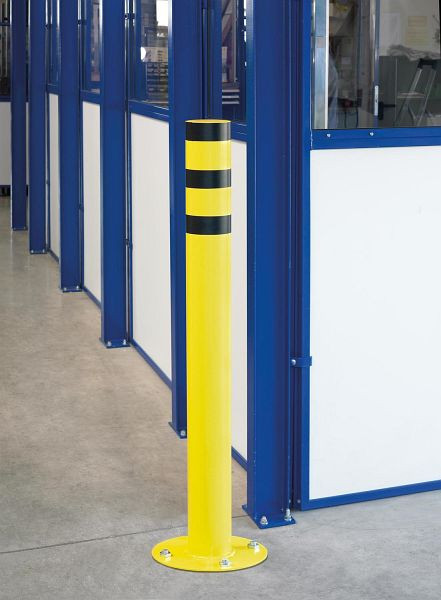 Borne de protection vérin TTS à goujonner, zinguée, HxL : 1200 x Ø 102mm, 301201