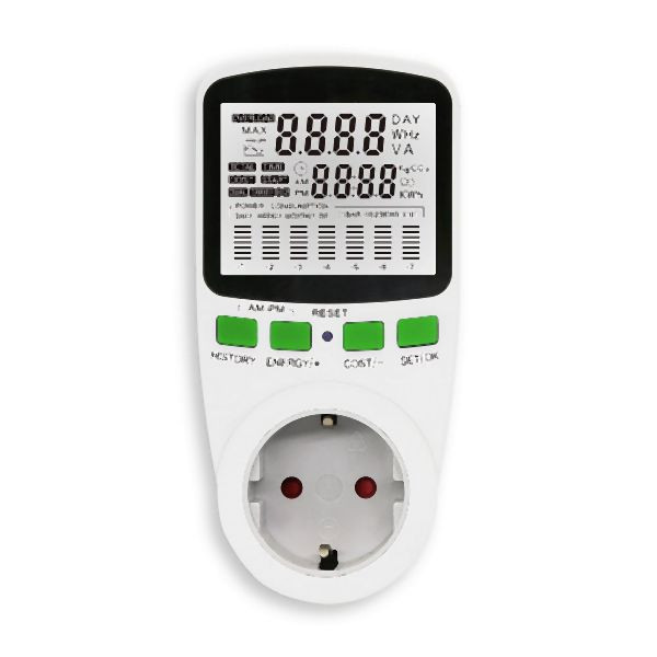Compteur électrique Offgridtec pour prise pour centrale électrique de balcon, compteur de courant en temps réel, 8-01-017865